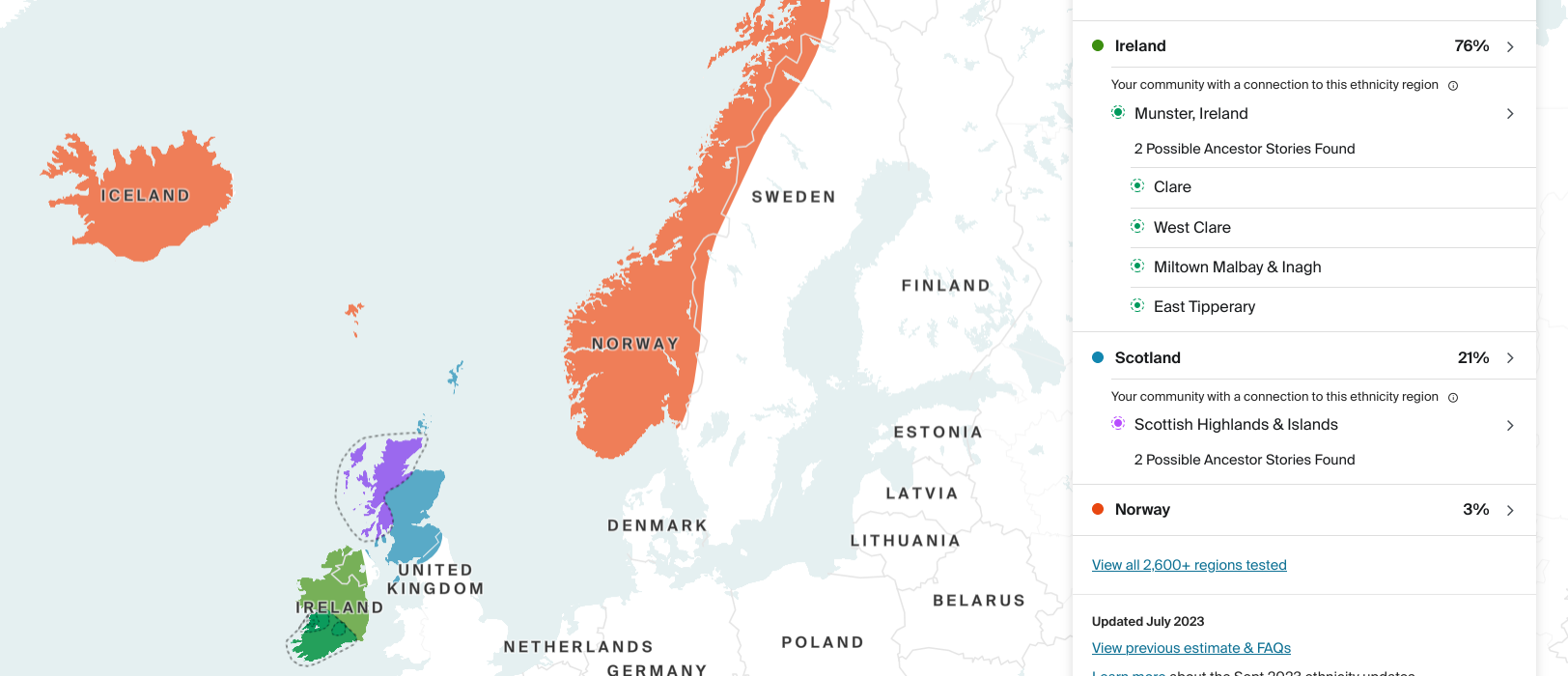 Ancestry DNA 2023