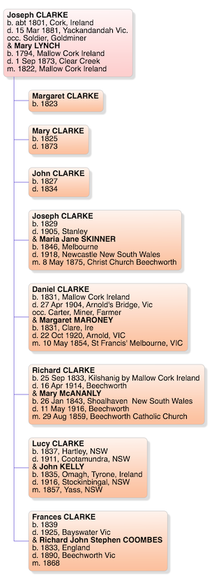 Joseph Clarke
              Descendants